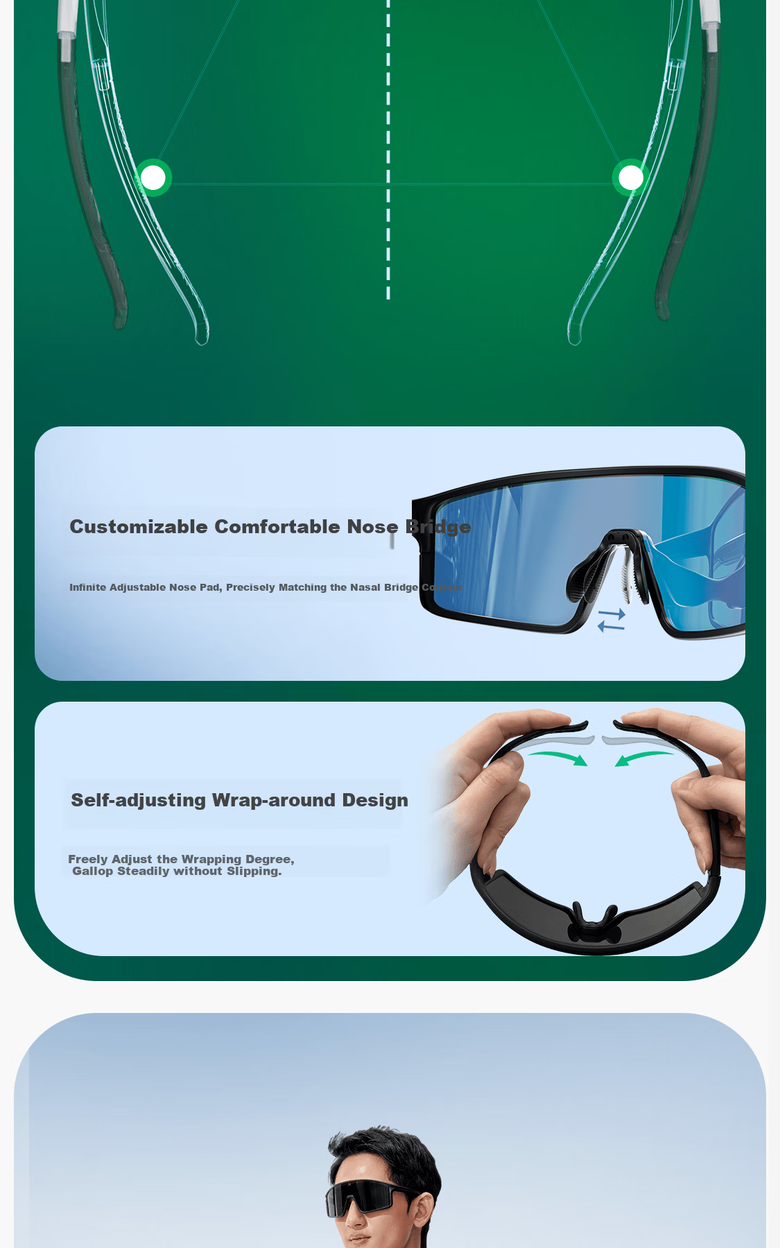 Keep Full-Frame Cycling Glasses, Black Frame, Anti-Slip, Windproof, Dustproof, Wind-Guiding, Drag-Reducing, White Frame, Coated with Red Lens 11