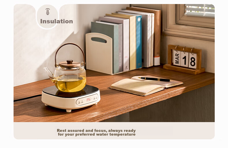 SUPOR Ceramic Cooker, Electric Tea Brewing Induction Stove, Household Electromagnetic Stove, New Mini Compact Simple High-Power Rapid Heating Quiet Hot Pot Surrounding Stove Tea Brewing Cooker C10-CS15 13