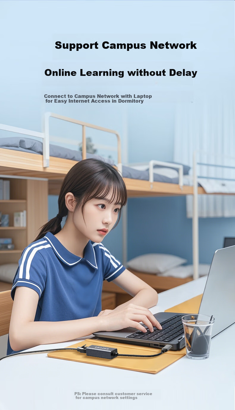Lenovo Invests in Brand Yinengzhe Type-C to Gigabit Ethernet Port, USB-C to RJ45 Gigabit Wired Network Card Adapter, Laptop Converter Splitter 4