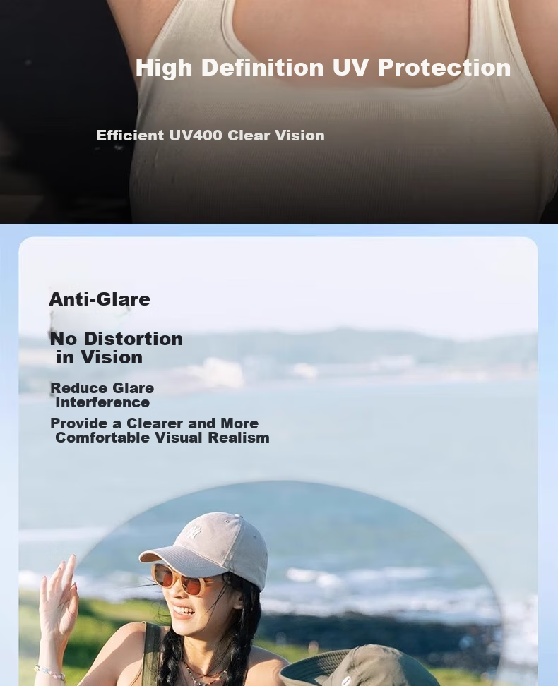 GOGOSOON 2025 New Style Retro Sunglasses for Women, Elegant UV400 Anti-UV Large Face Slimming Polarized Sunglasses 7
