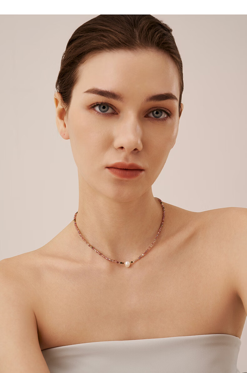 Amber Lollipop Dopamine Necklace, Beaded Collarbone Chain, Valentine's Day Birthday Gift for Girlfriend Or Wife 2