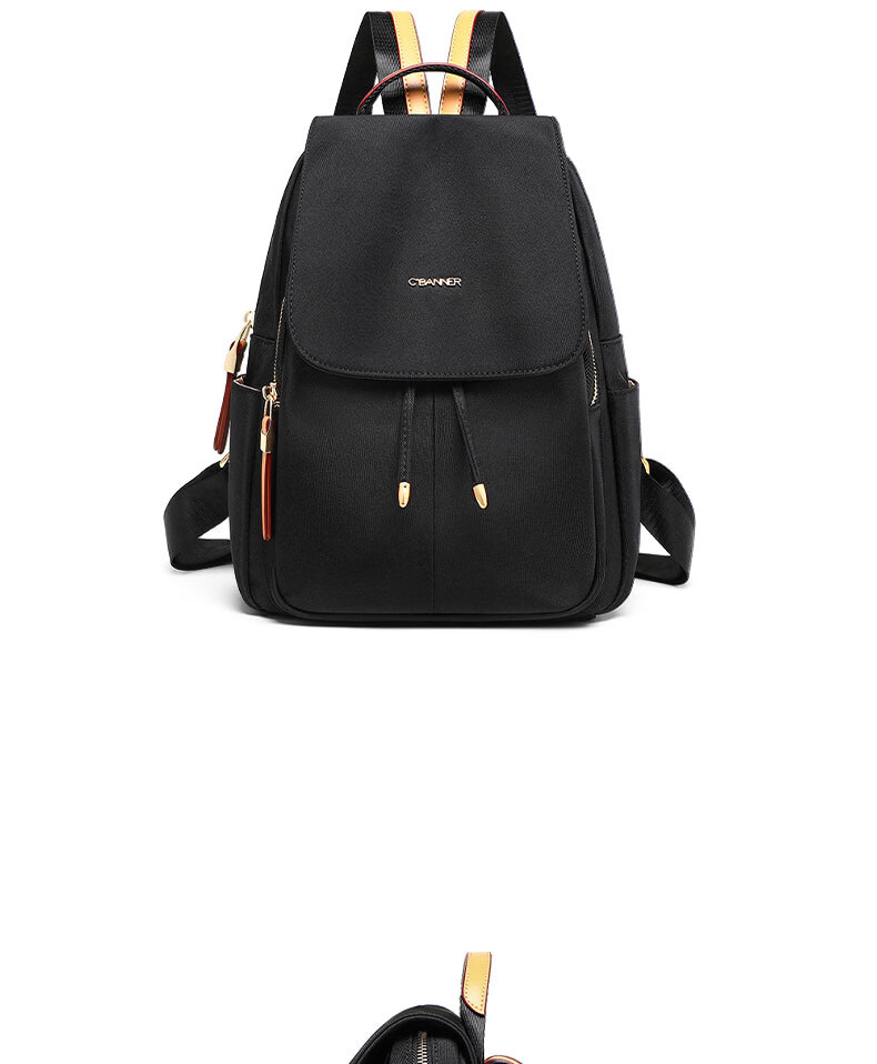 C.BANNER Women's Large Capacity Backpack Lightweight Travel Bag Practical Fabric Bag Versatile Commuter High-Value Outdoor Daypack 3