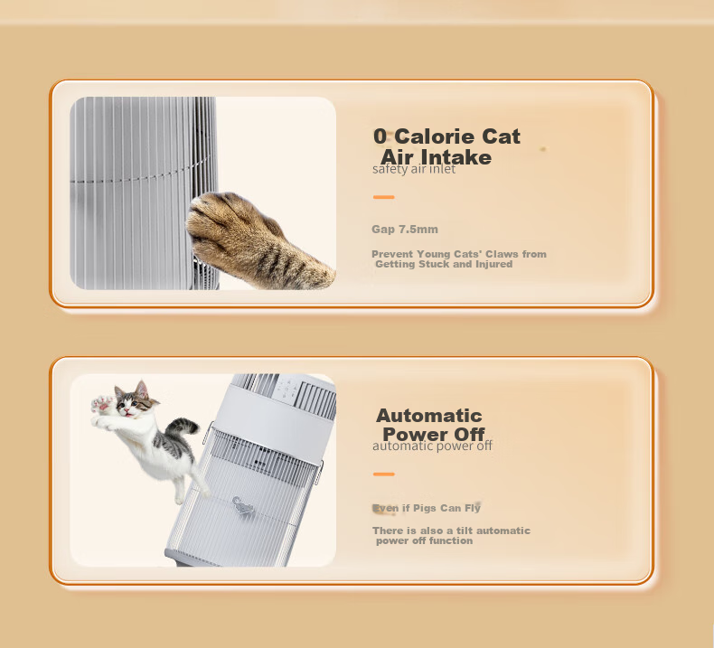 Honeywell Pet Air Purifier for Cat Hair Removal, Allergen Elimination, Cat Companion, Cat Hair Cleaner, Sterilization, Disinfection And Odor Removal KJ360F-C22W 20