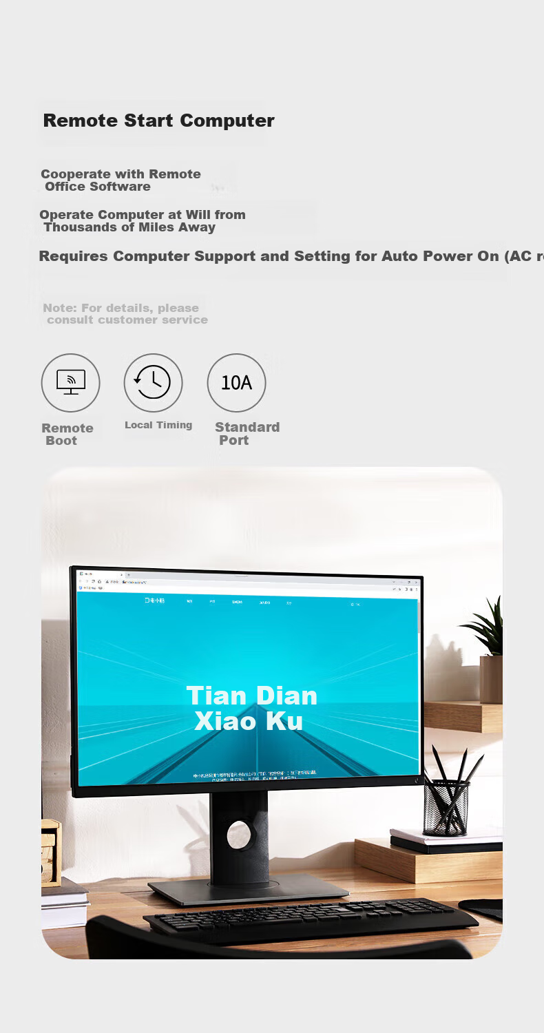 Dianxiaoku Smart Socket, WiFi Mijia APP Voice Control, Remote Timing, No Gateway Required, CP1 10A 220V, Synchronized Home Appliances, Remote Control Socket, Timer Switch Socket, Overcharge Protectio 1