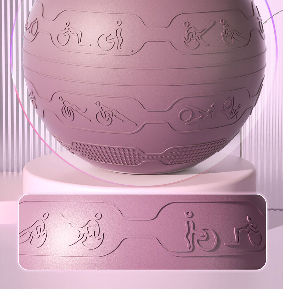PROIRON Puli'ai Yoga Ball for Pregnant Women's Pelvic Floor Muscles, Baby Squatting, Infant Sensory Integration Training, Large Dragon Ball 65cm Blue 6