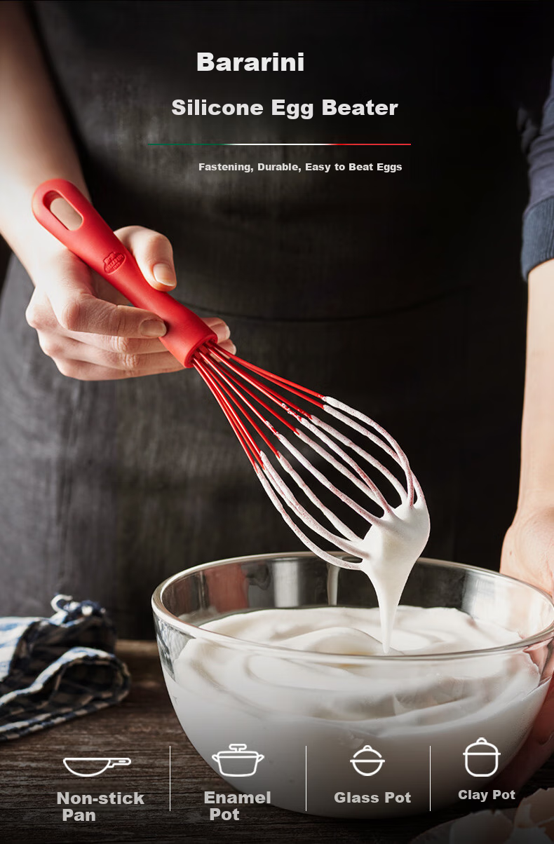 BALLARINI Food-Grade Silicone Stainless Steel Mixer And Dough Kneader Manual Egg Beater Baking Tool Cream Whipper 1
