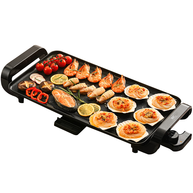Liven Electric BBQ Grill Pan 1700W Multi-Function Smokeless Non-Stick Electric Grill Oven with 5 Heat Settings KL-J4726