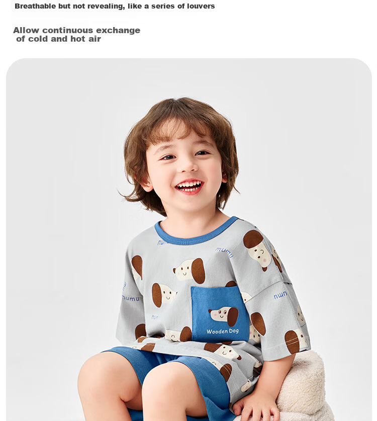 Badibadi Children's Clothing, Summer 2026 New Style, Pure Cotton Baby Short-Sleeve Shorts Set, Lightweight And Breathable, Boys' Clothes 13