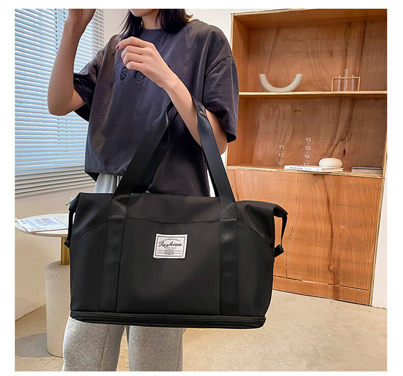 Tangshi Large Capacity Travel Luggage Bag for Women with Wheels Lightweight Foldable Durable Handheld Travel Bag 9