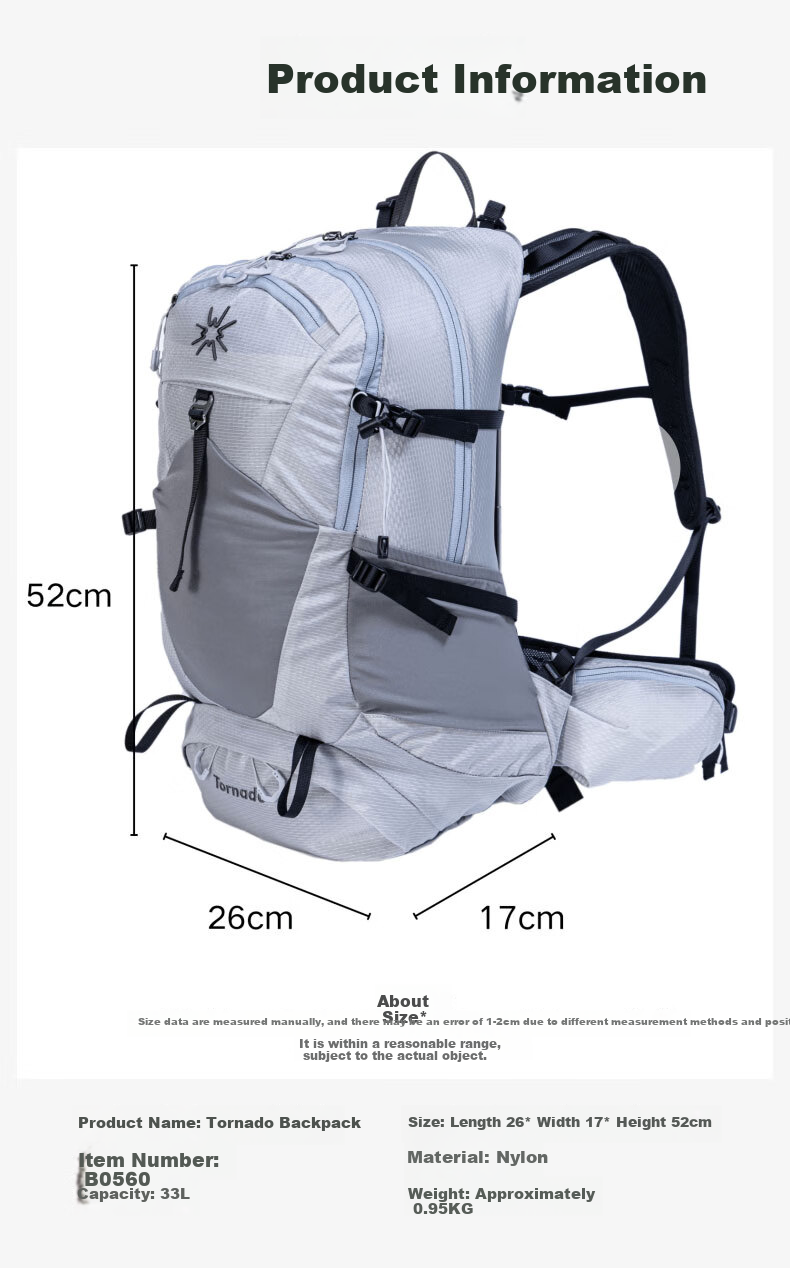 Shamushanzhuang Outdoor Hiking Backpack for Women And Men, Lightweight Double Shoulder 30L Trekking Travel Suspended Backpack, Moss Gree 4