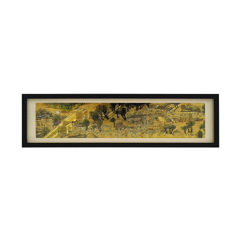 HERO Traditional Hand-Painted Chinese Ink Painting Creative Decorative Magnetic Refrigerator Sticker Gift for Friends - Riverside Scene at Qingming Festival 2 Popular Item