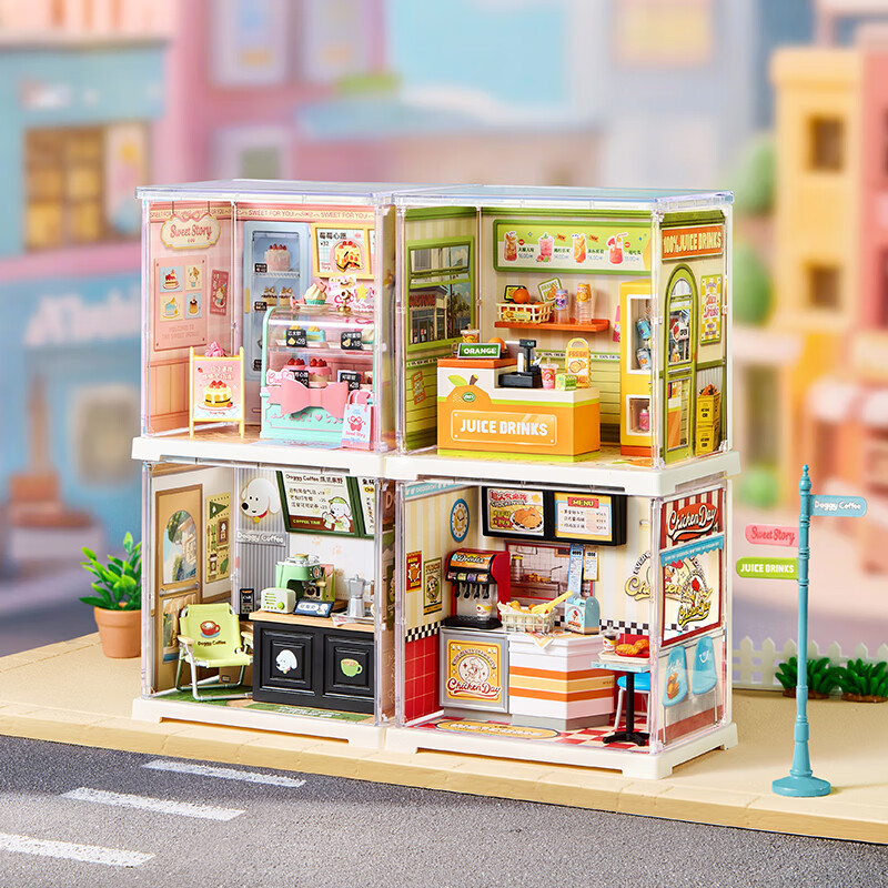 Конструктор Rolife Super World Mini Dessert Shop, DIY, ручная сборка, для детей от 7 лет, подарок на День Рождения