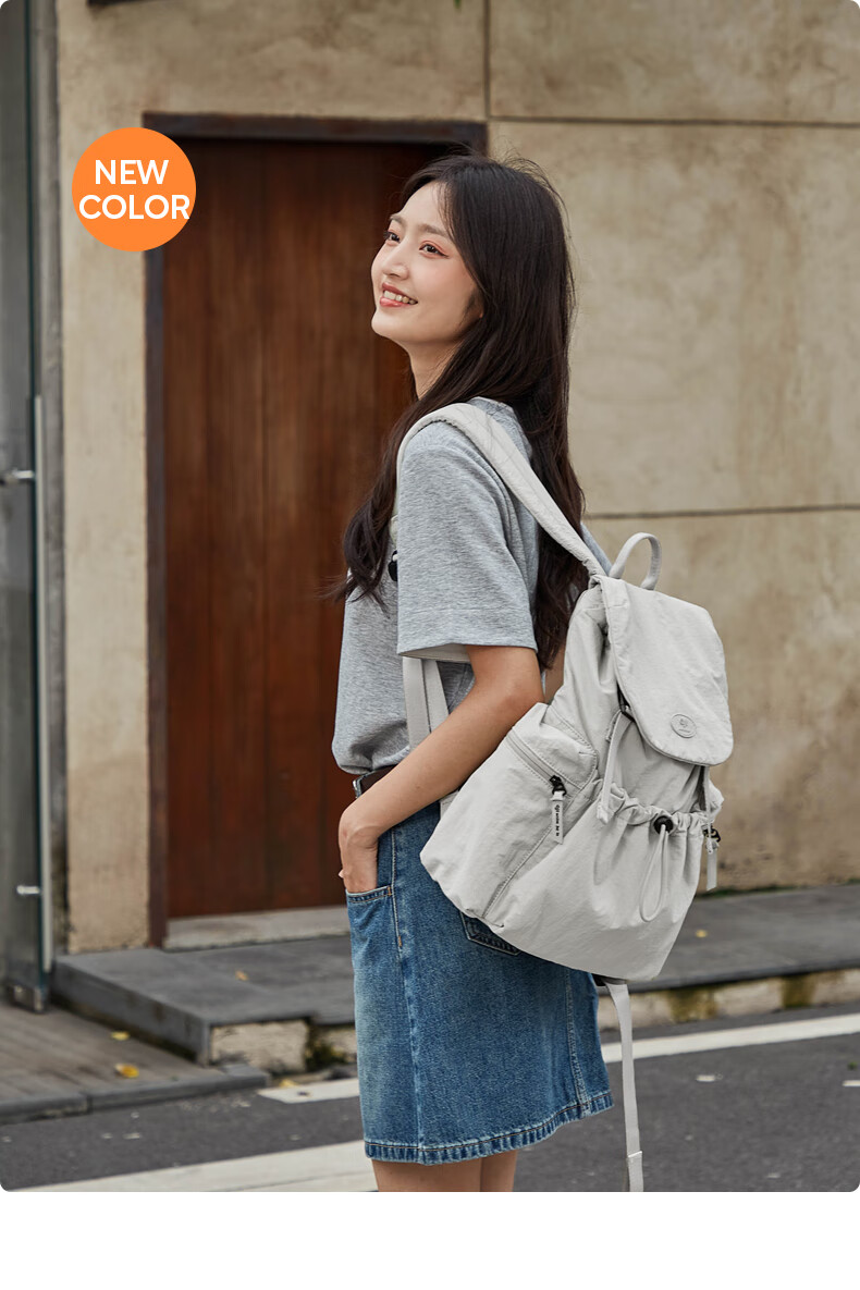 Aji Outdoor Travel Backpack Women College Student School Bag Fashion Versatile Waterproof Lightweight Small Travel Backpack 4