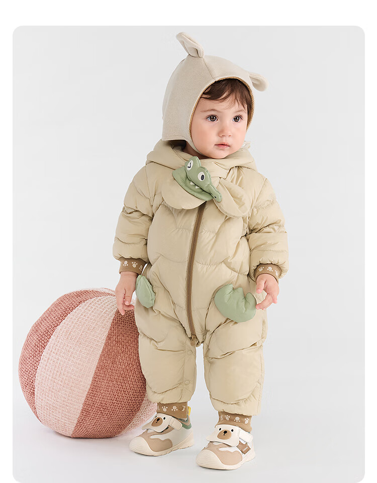BALABALA Kids Baby Down Jumpsuit Winter Outwear Fashion [Mall Same Style] 200425120202 2