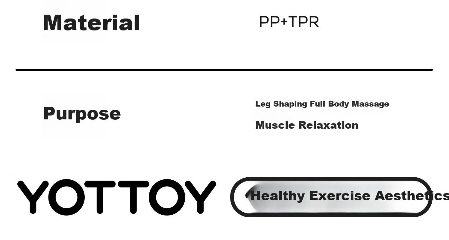 Yottoy 8-Wheel Circular Leg Massager Roller, Muscle Relaxation Professional Thigh And Calf Slimming Wheel, Multifunctional 24