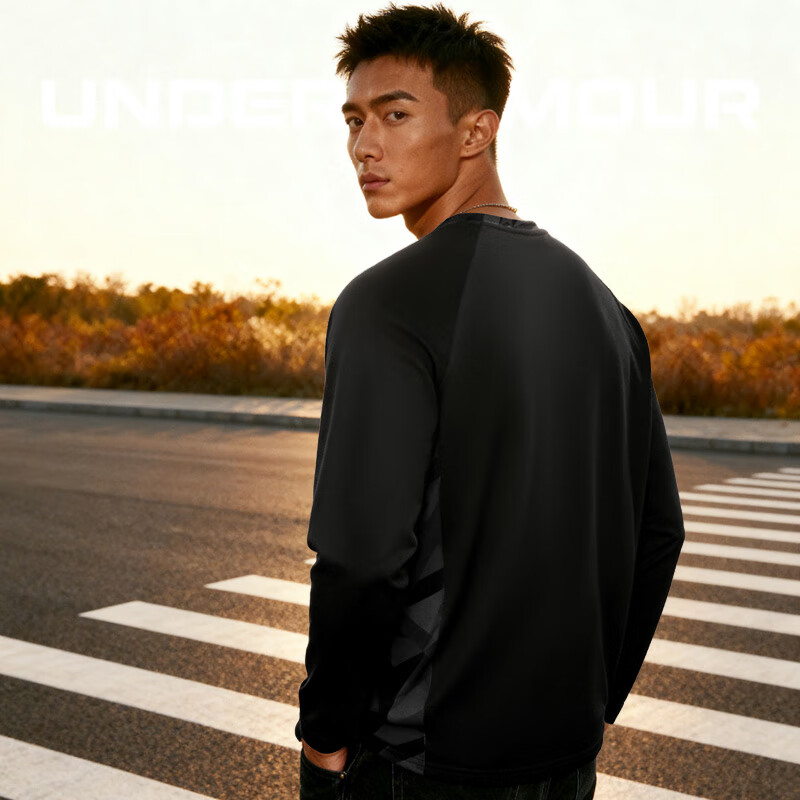 Under Armour Men's Autumn Winter Crewneck Long Sleeve Sweatshirt Loose Casual Trendy Sports Running Warm Pullover