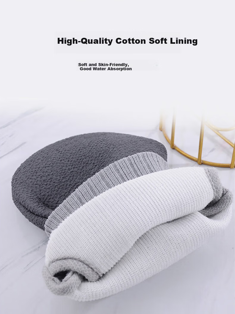 Baoshi Exfoliating Washcloth Set for Men, 3-Piece Bathing Essential, Shower Sponge, Bath Flower, Coarse And Fine Sand Scrubber, Back Scrubbing Mud Exfoliating Bar 7