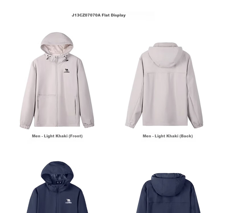 CAMEL Thin Fleece Windbreaker, Women's Outdoor Water-Repellent Slim-Fit Woven Jacket, J23CAYL6066, Lavender Purple, Size S 36