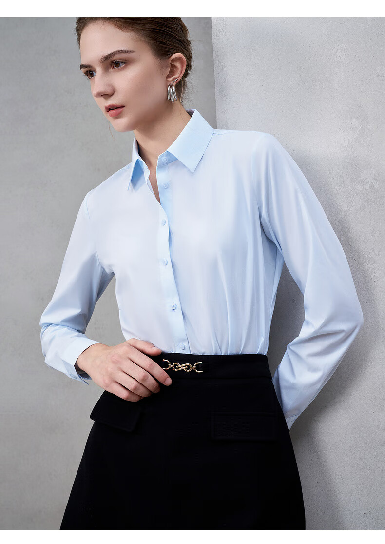 G2000 Women's 2025 Autumn Winter Long Sleeve Shirt Easy Care Cotton Comfortable Mall Same Style 5