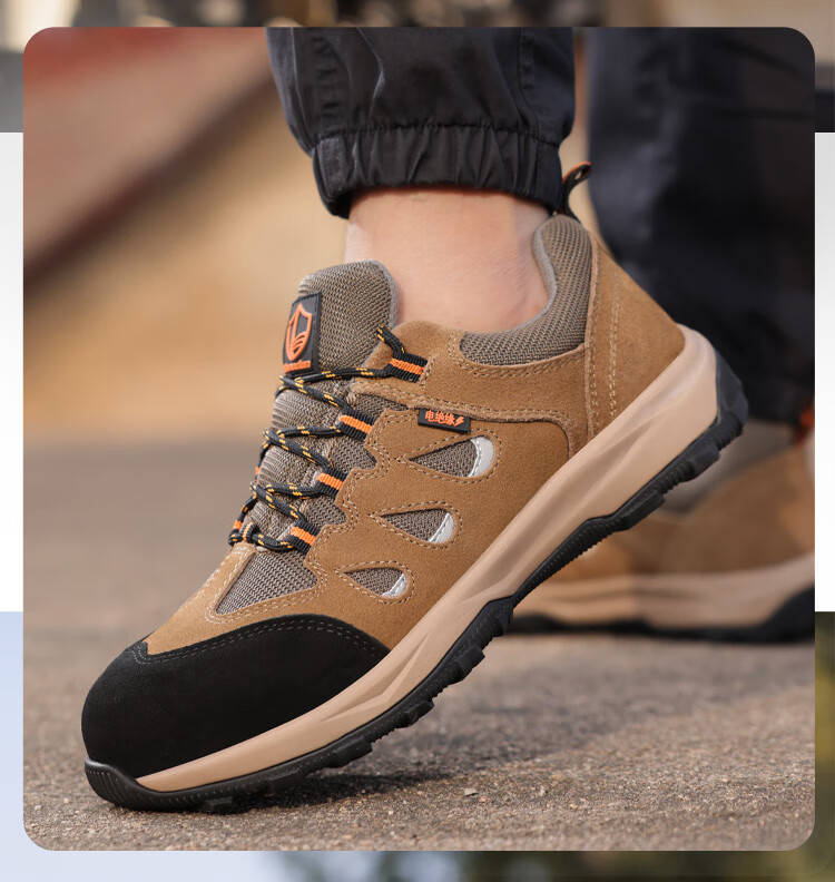 Lanoudun Safety Shoes for Men, Electrician Insulated 10KV, Non-Slip, Anti-Smashing, Puncture-Resistant, Comfortable, Breathable Work Boots D206GY Size 44 13