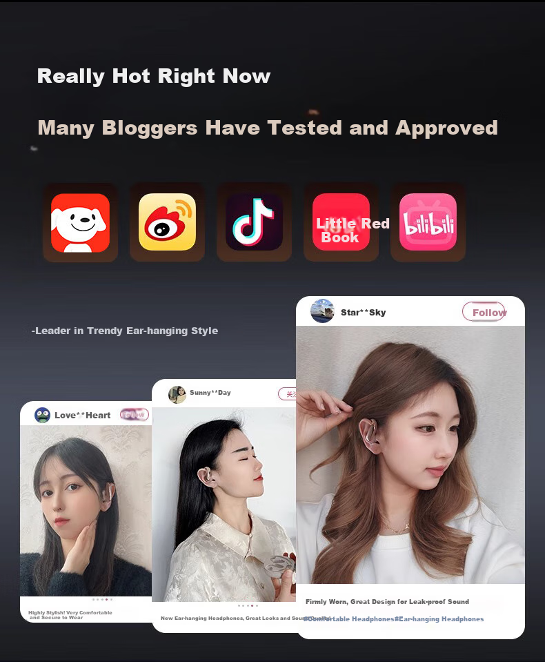 Jinyun (KINYO) [Comfort Selection | Three AI Models] Bluetooth Earphones, Over-Ear Bone Conduction Concept, Open-Style True Wireless, Call Noise Reduction, Suitable for Sports Running, Compatible with Xiaomi And Apple 9