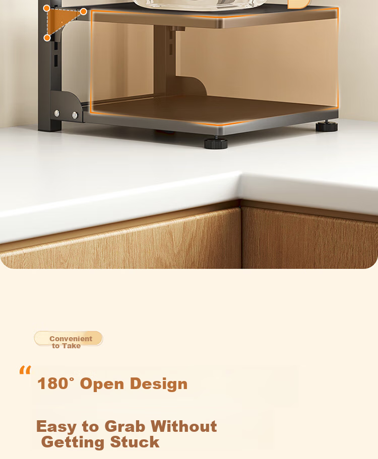 Ecoco Multi-Layer Sink Rack Cabinet Shelf Multi-Functional Four-Layer Pot Rack E25118 7