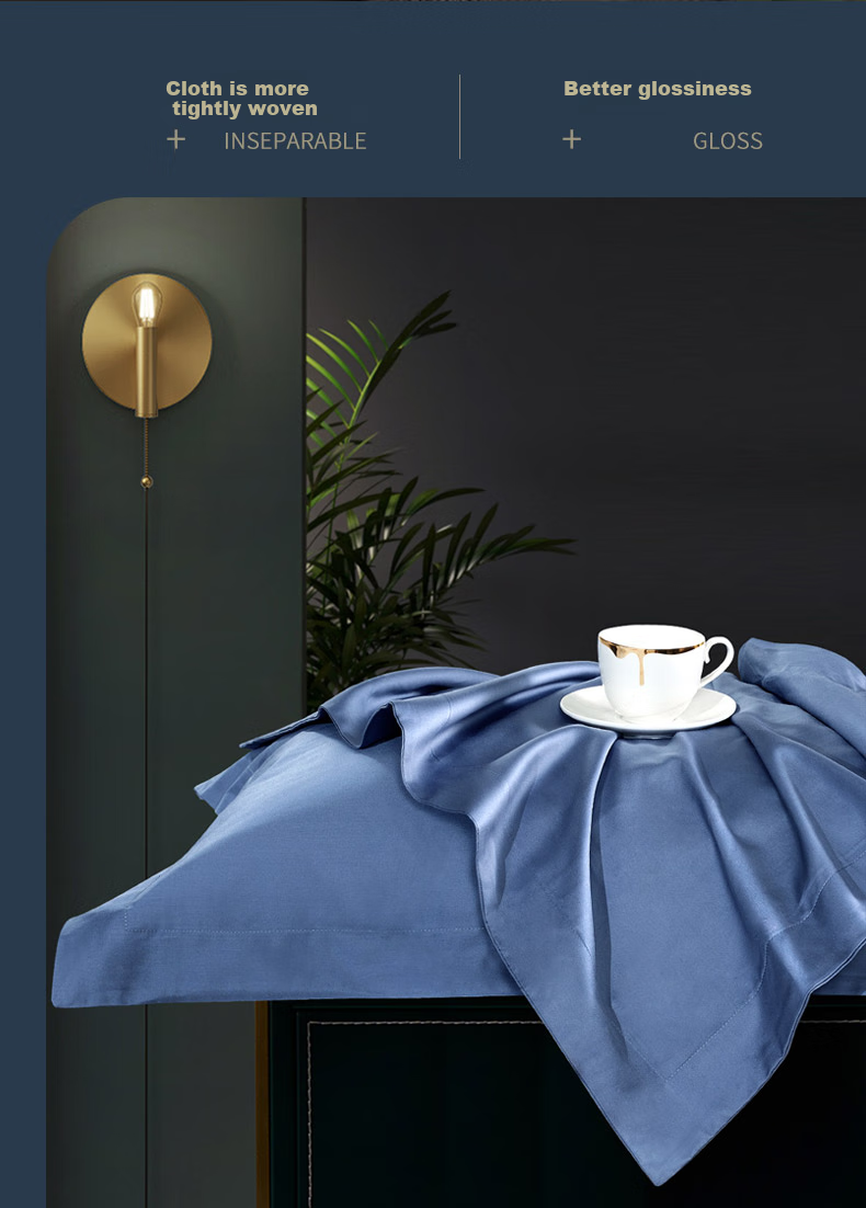 FUANNA HOTEL Series Four-Piece Set, 60S Long-Staple Cotton, Pure Cotton Sateen Hotel Set, 1.5-Meter Bed, 203*229cm 7