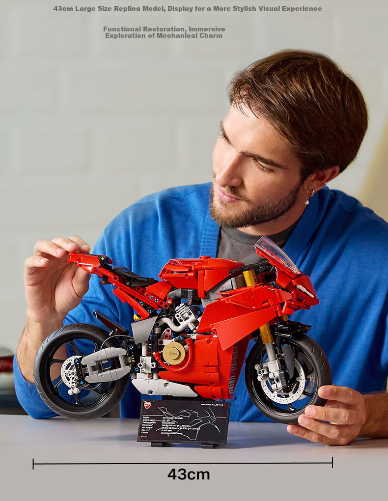 LEGO Technic 42202 Ducati V4S Motorcycle Building Set, Toy for Boys And Girls, Birthday Gift, Home Decoratio 4