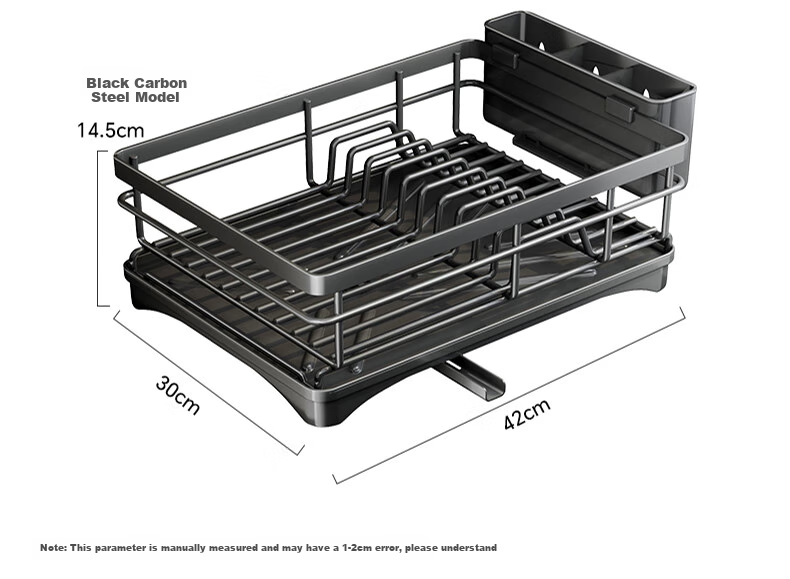 Shuaishi Kitchen Storage Rack, Draining Dish Rack, Bowl And Plate Drainer, Utensil Organizer Box, Dish Rack, Draining Shelf 22
