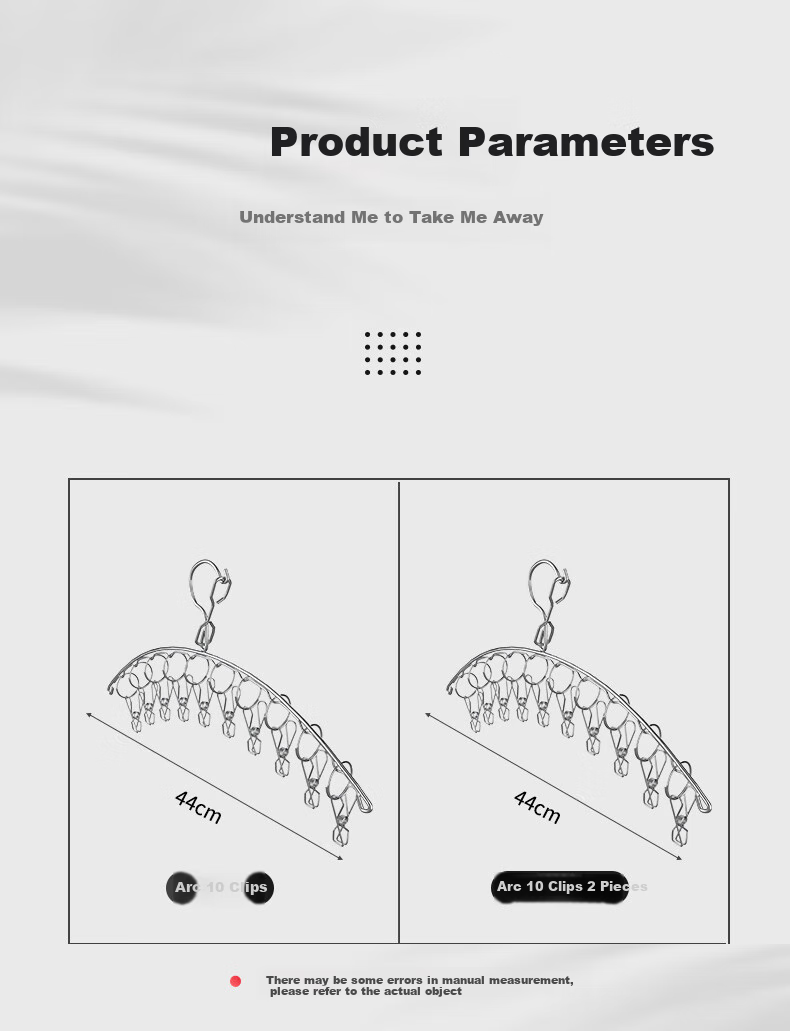 MENGTING Clothes Hanger for Drying Socks on Balcony, Stainless Steel Drying Clips, Multifunctional Sock Clips, Sock Hanger, Underwear Rack, 18 Clips 1