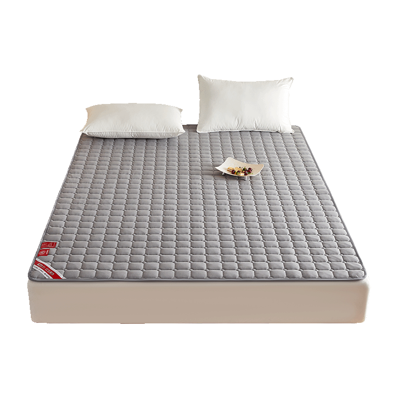 Hongdou Class A Antibacterial Foldable Thin Mattress Protector Dormitory Mattress Pad Cover Soft Protective Pad 150*200cm Gray