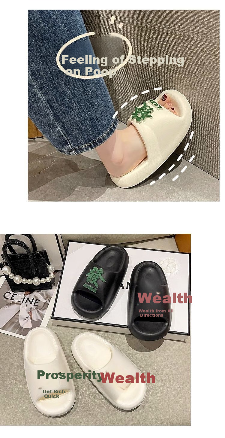 IQGD Slippers for Men And Women, Indoor/outdoor Home Bathroom Slippers for Couples E362 Black Size 38-39 14