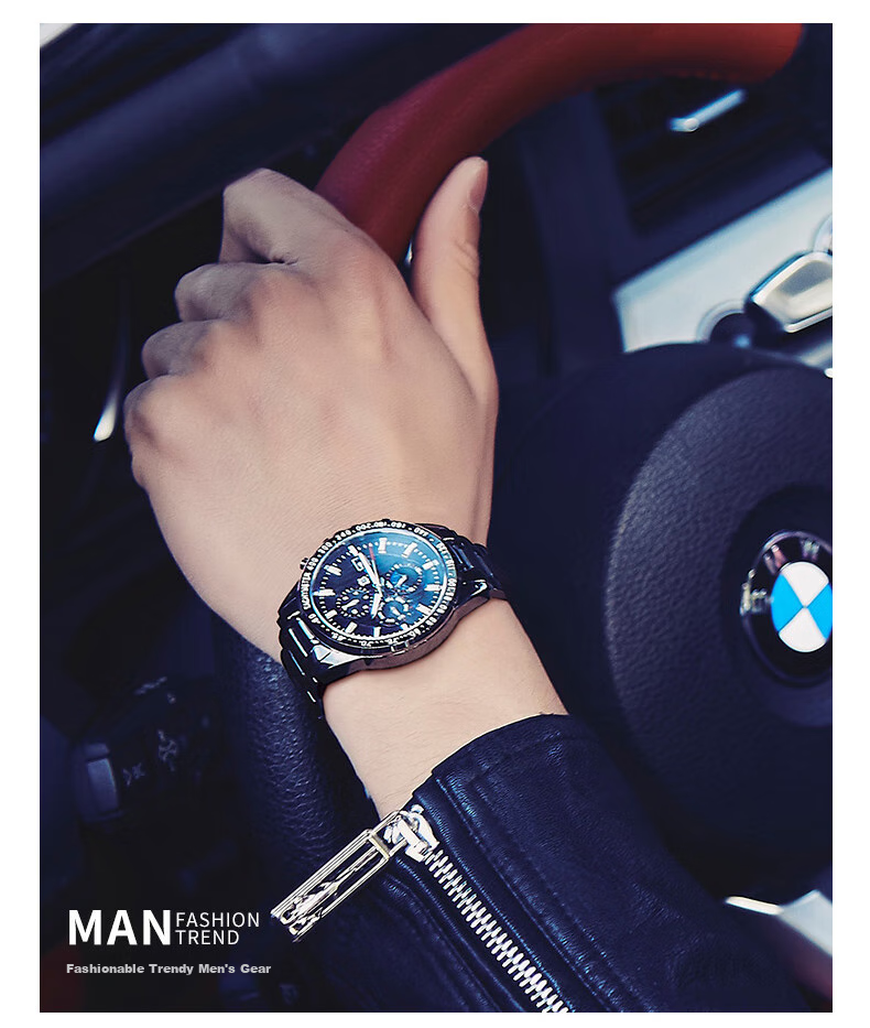 Bestdon Men's Mechanical Watch, Fashionable Trendy Wristwatch Gift Box for Me 3