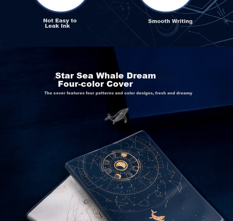 Deli 4 Notebooks, 16K/96 Pages, Xingzao Mengxing Series, Notebook, Journal, Soft Copy Book, Glue-Bound Notebook, T1696 5