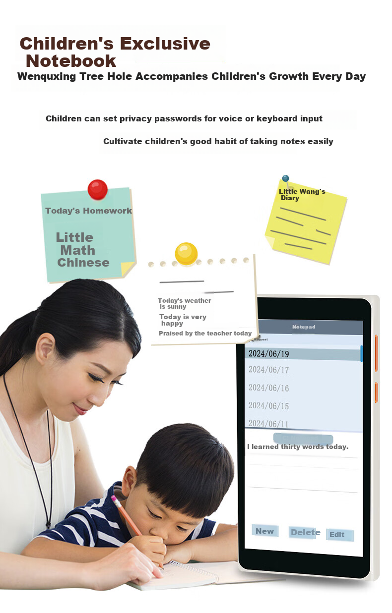 Wenquxing AI Electronic Dictionary A8000 Synchronized with Primary, Middle And High School Textbooks for 2026 New Vocabulary, English-Chinese Dictionary, Example Sentences, Portable Learning Device for Overseas Study And Travel with Large High-Definition Scree 12