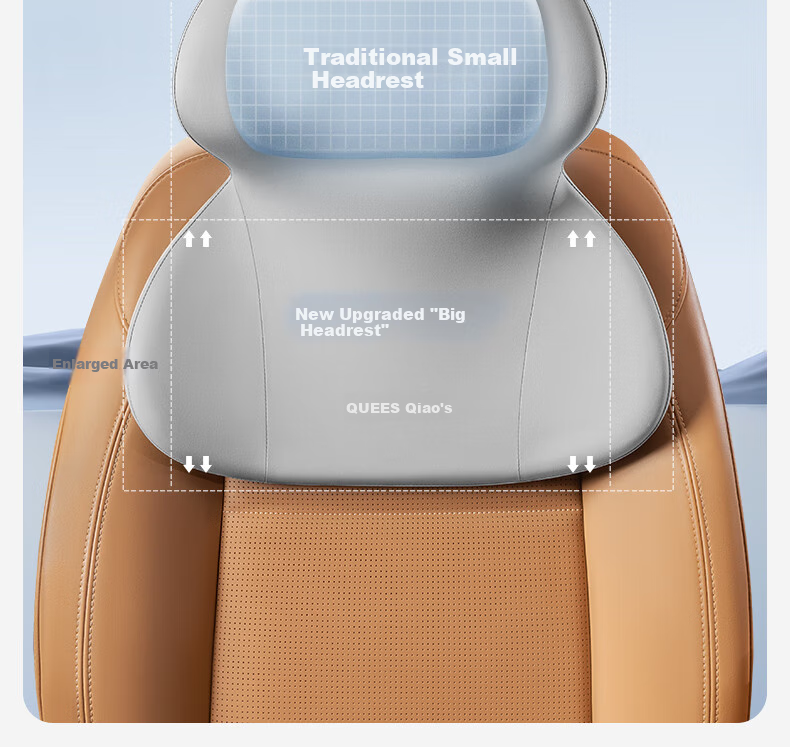 Qiaoshi Car Headrest, Neck Support Pillow for Vehicle Seats, Integrated Neck Pillow for Maibahe And Tesla Seats 17