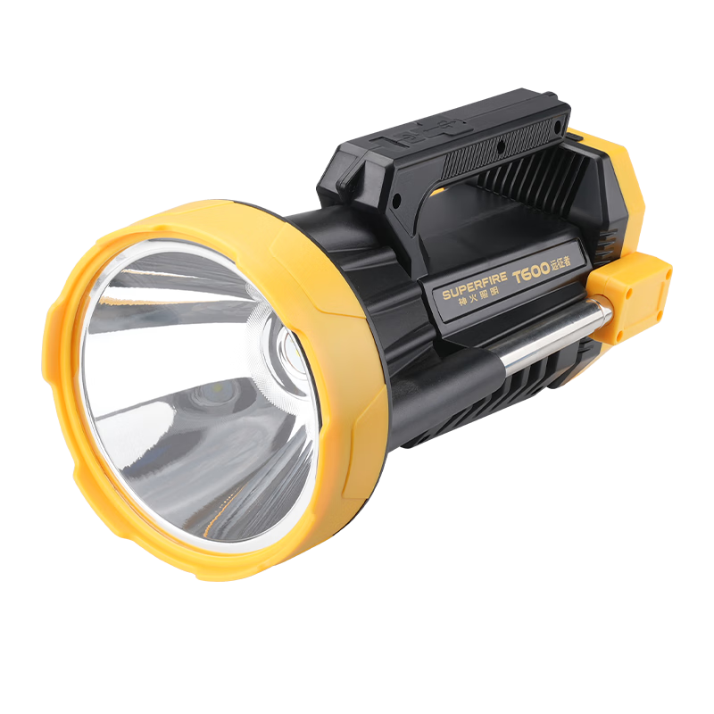SupFire CB-T600 Flashlight, High-Intensity Searchlight, Ultra-Bright Long-Range Beam, Long Battery Life, Sky-Piercing Torch, Handheld Patrol Mining Emergency Light