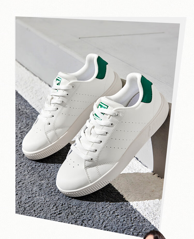 Xtep Couple's Men's and Women's Sports Sneakers Casual White Shoes Spring Summer Breathable Non-slip Wear-resistant Casual Shoes 6