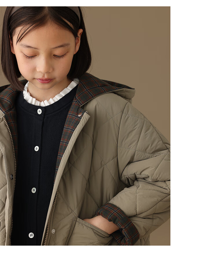 Hacikis Kids Autumn Winter Girls Coat Sweater Casual School Style Children's Knitted Cardigan Big Kids Dark Navy 110 8