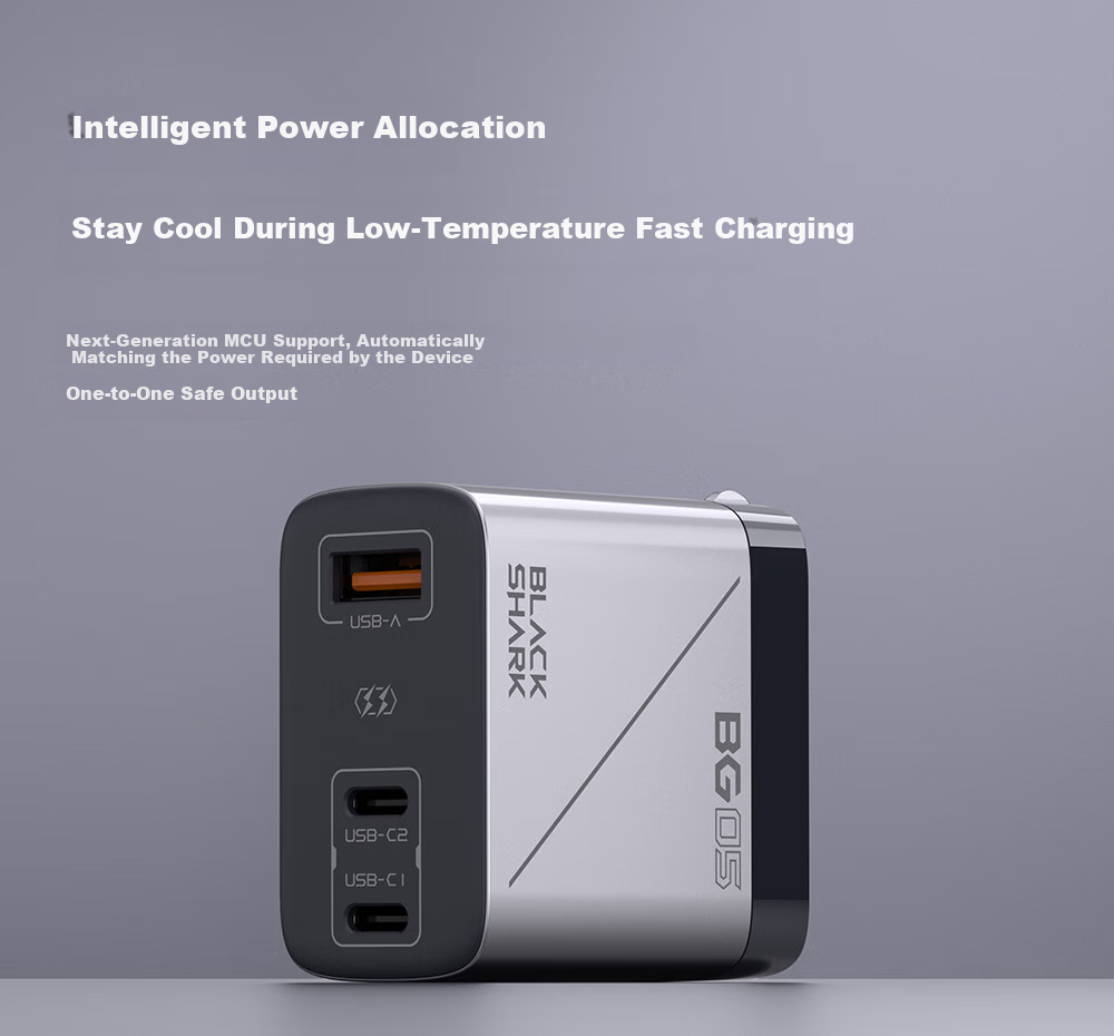 Heisha 45W GaN Charger, Multi-Port High-Power Type-C Fast Charger, Compatible with 30W, Suitable for PD20W, Apple 17, Xiaomi, Huawei Mate70 Pro, Laptops 8