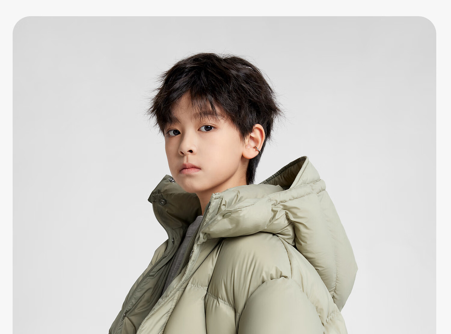 Zuo Xi Boys' Winter Down Jacket New Warm Children's Three-Proof Hooded Puffer Coat Red 140 New Year Outfit 47