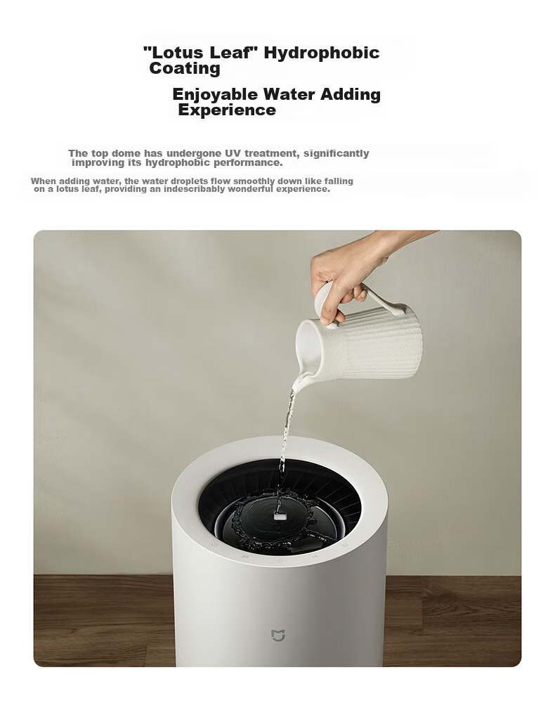 Mijia Xiaomi Baby-Friendly Mist-Free Humidifier 3 Pro, Home Bedroom Large Capacity Air Humidifier for Babies And Pregnant Women, 1500mL/h, CJSJSQ01MX Gift Moisturizing Present for Girls 18