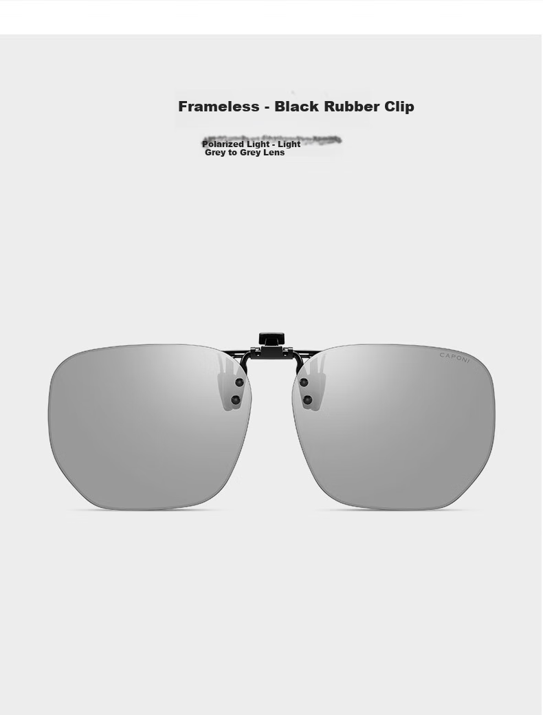 CAPONI Polarized Clip-On HUD Display Sunglasses, Color-Changing Sunglasses for Men And Women, Day And Night Use, Driving-Specific Glasses 13