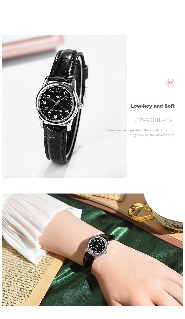 CASIO Women's Watch, Simple And Elegant Analog Quartz Watch for Women, LTP-V001D 8