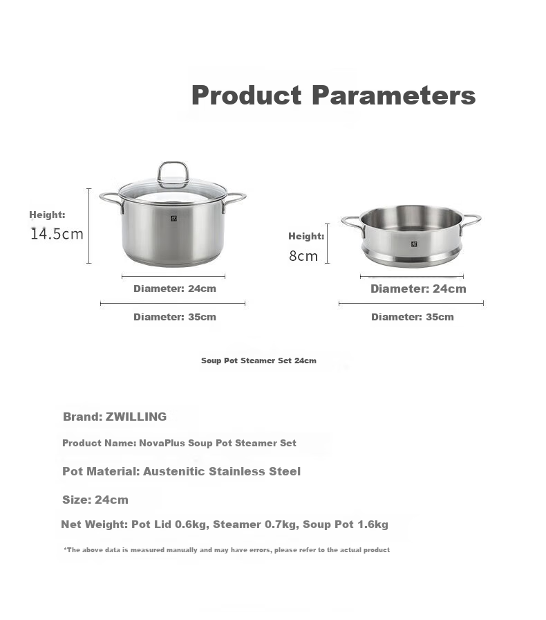 ZWILLING Double-Layer Stainless Steel Steamer Pot, Soup Pot, Steaming Basket, Fish Steamer, Bun Steamer, Large Capacity 28cm, Dishwasher Safe 9