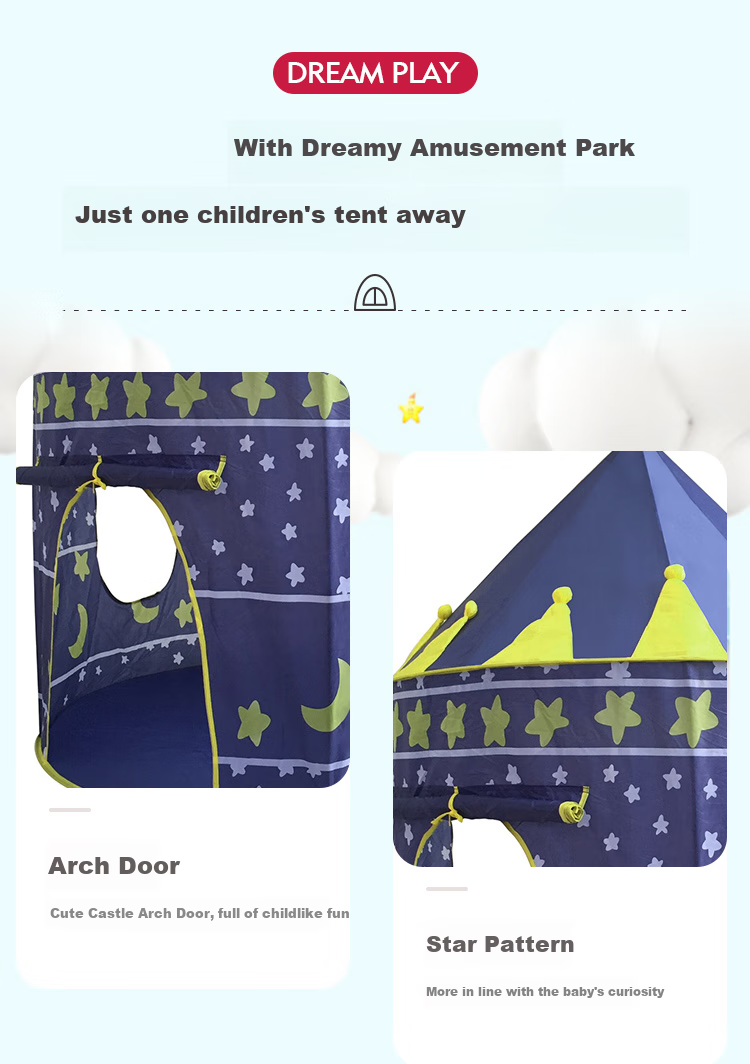 Martin Brother Children's Tent, Indoor Playhouse, Home Sleeping Tent for Boys And Girls, Toy House, Baby Castle, Small Tent, Yurt 6