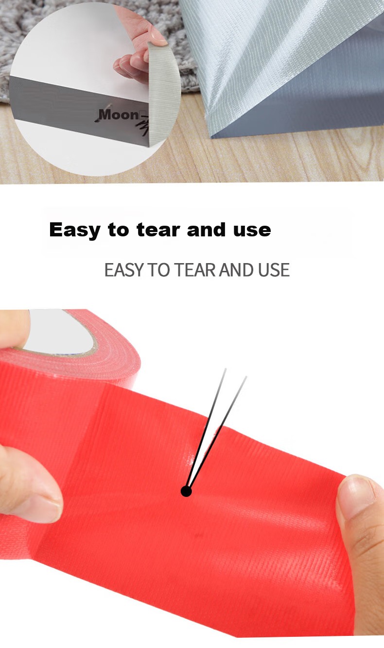 Elifo Colored Cloth-Based Tape, Strong Carpet Tape, Floor Red Carpet, Colorful Adhesive Tape, Heavy-Duty Tape, Floor Sealing Tape, Stage Curtain, Advertising Cloth Tape, Removable Adhesive, Waterproof And Wear-Resistant 6