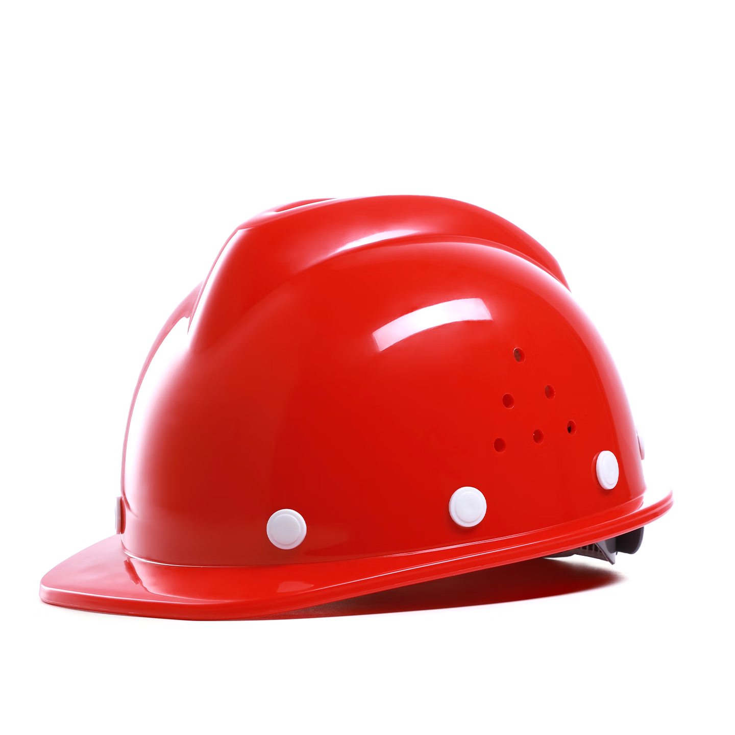 Norris Safety Helmet Construction Site National Standard Anti-Smash Impact Electric Insulation Power Engineering Construction Helmet V-Type White Stud Ventilated Red