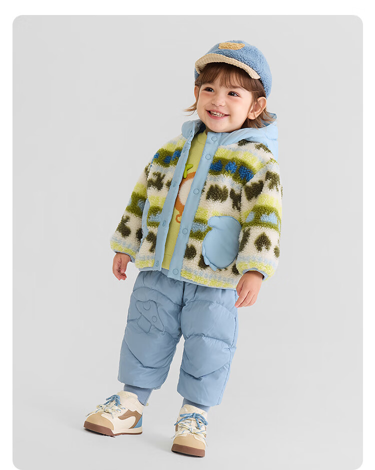 BALABALA Kids' Outerwear Boys Girls 2025 Autumn Winter Soft Fleece Anti-static Warmth 208425105202 7