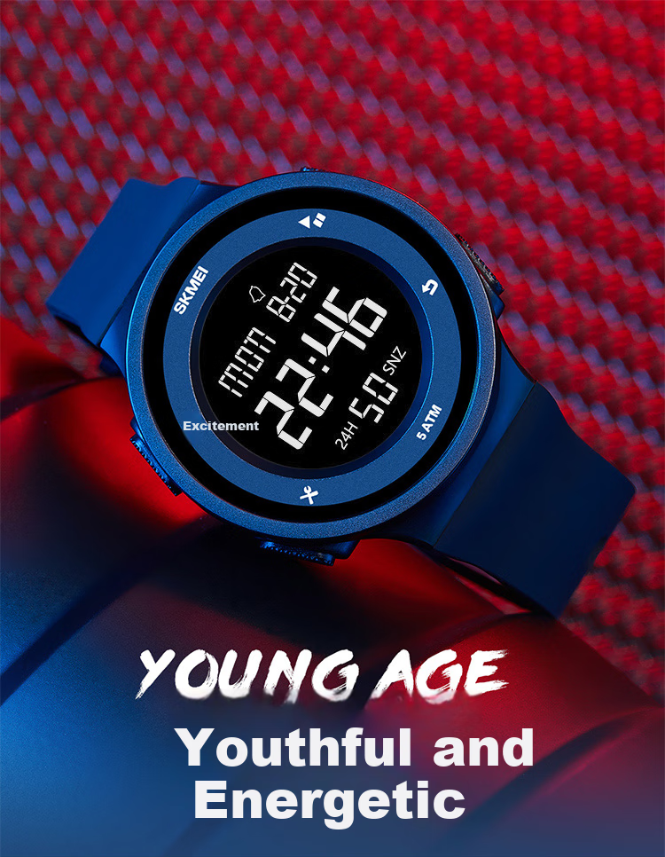 Skmei Student Digital Watch for Middle And High School Students, Teenagers' Sports Watch, Children's Alarm Clock, Time-Telling Watch, Birthday Gift 2045 2